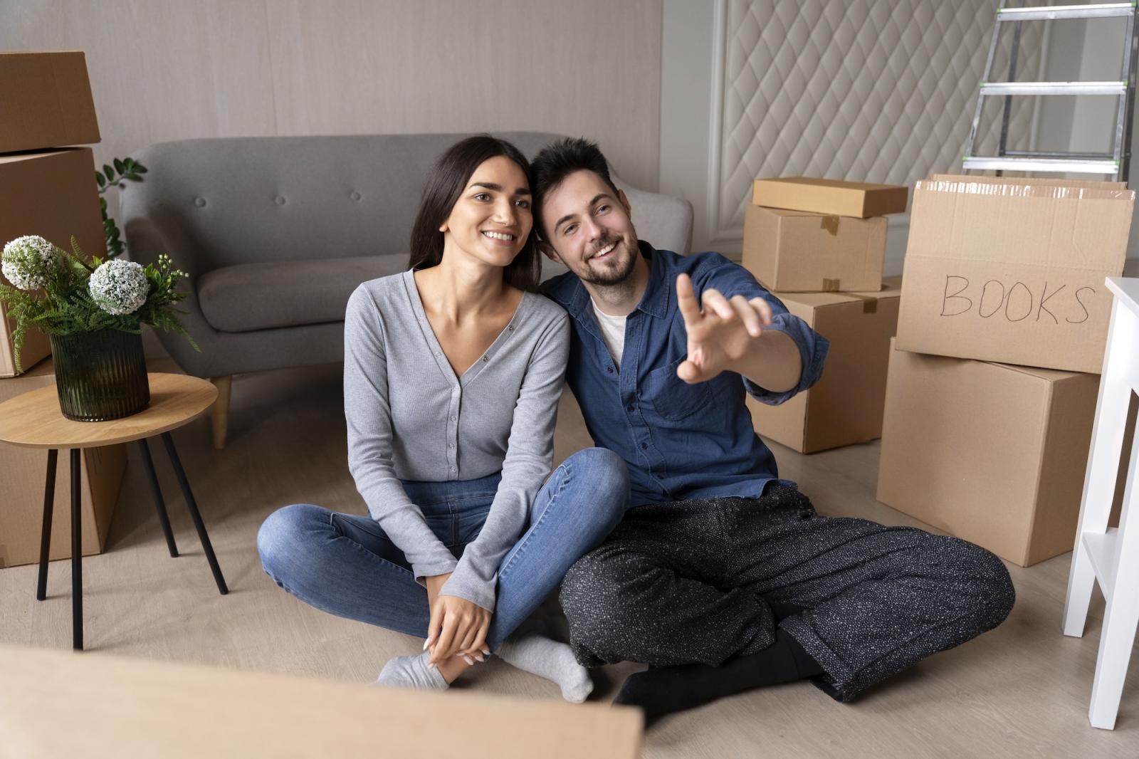 ¿Es mejor comprar vivienda nueva o usada desde el exterior? - Couple Moving Their New Home